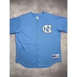 VTG North Carolina Tar Heels Jersey Mens XL‎ NCAA Baseball Majestic Mesh Shirt